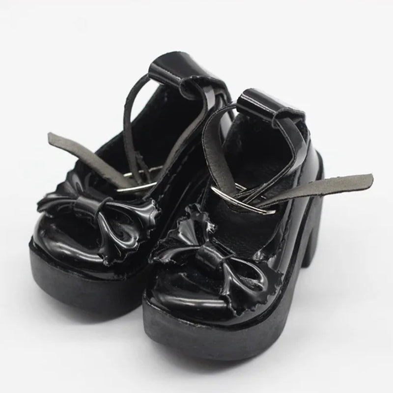 1 Pair 1/4 BJD Pu Leather Doll Shoes for Little 16 Inches Sharon Doll Clothing Accessories Toys 6.3*2.5Cm