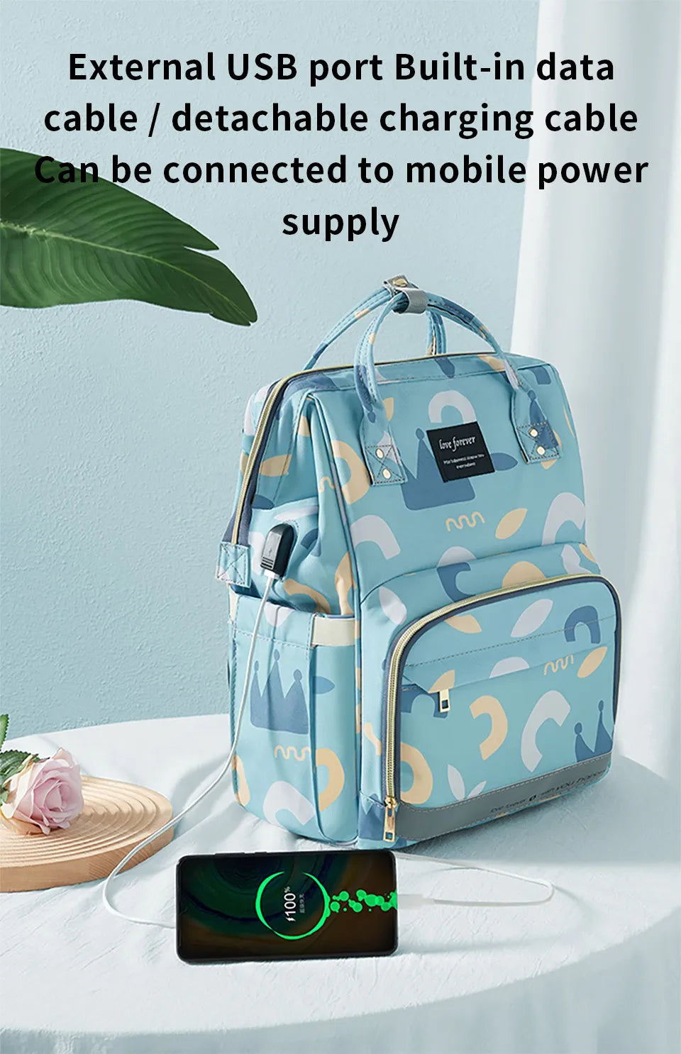 Large-Capacity Diaper Backpack