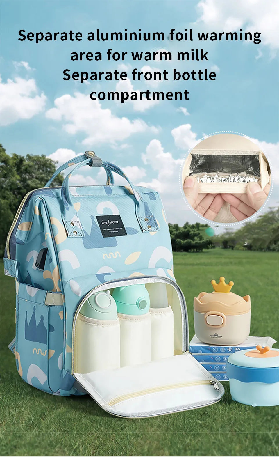Large-Capacity Diaper Backpack