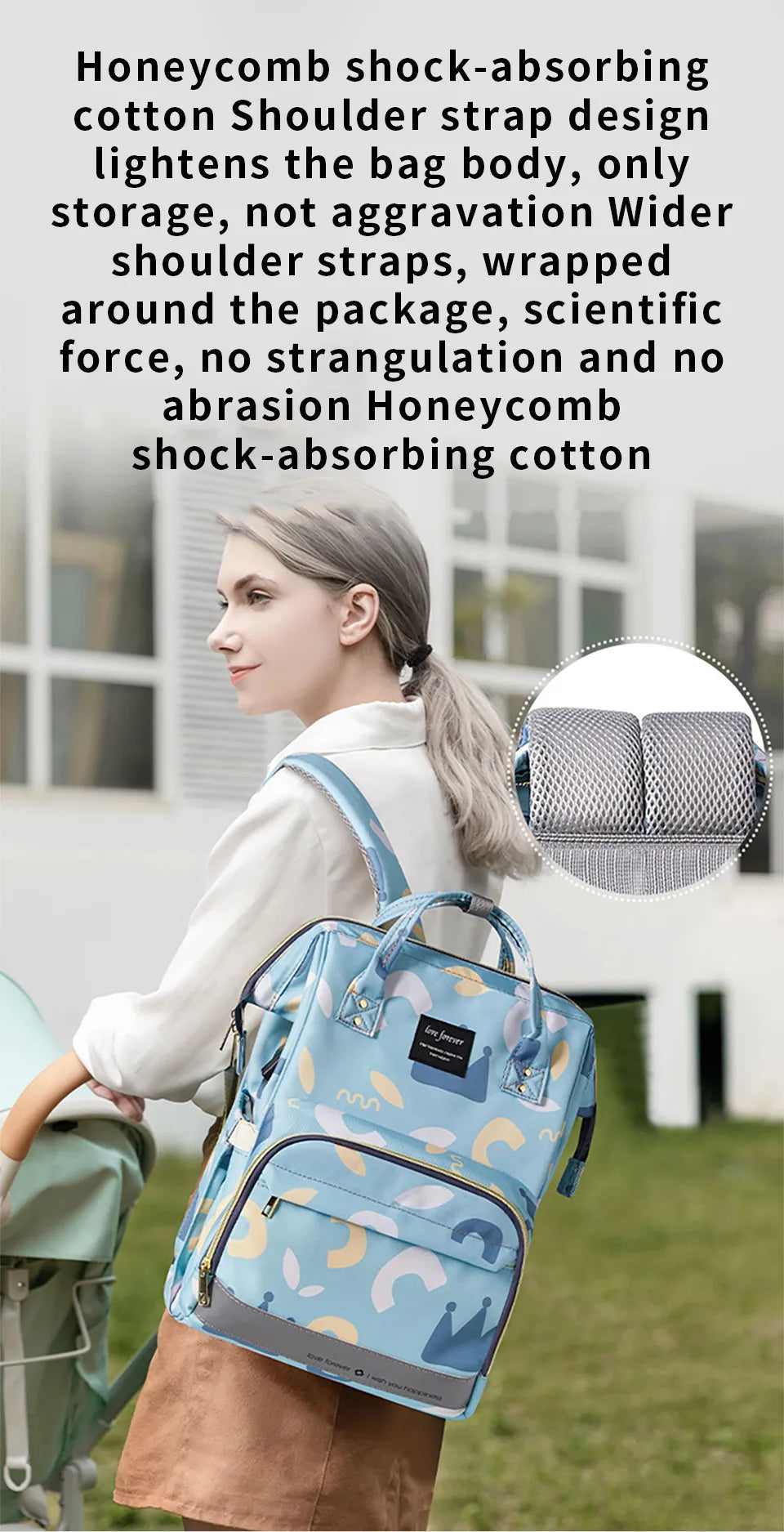 Large-Capacity Diaper Backpack