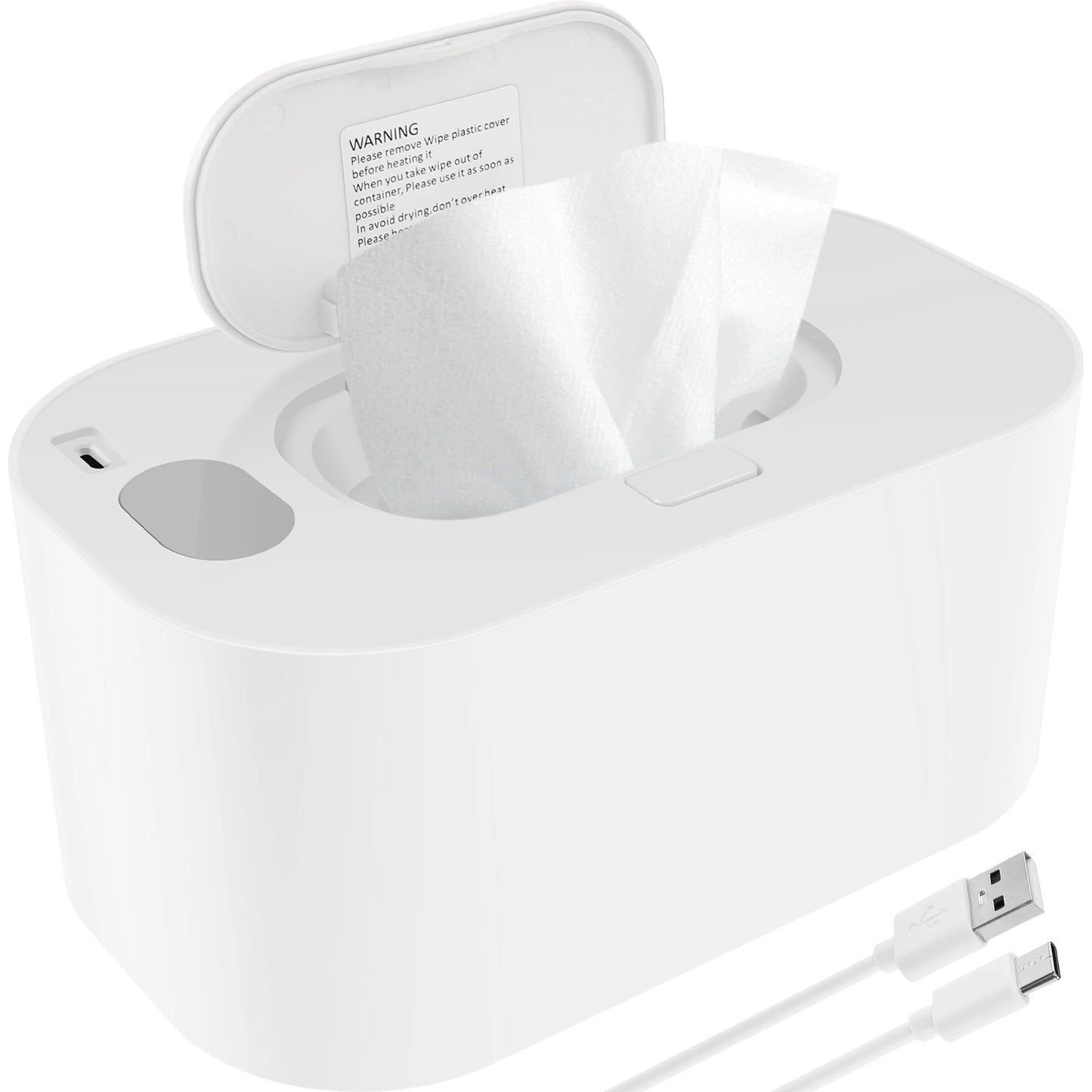 Adjustable Temp Wipe Warmer w/ Nightlight