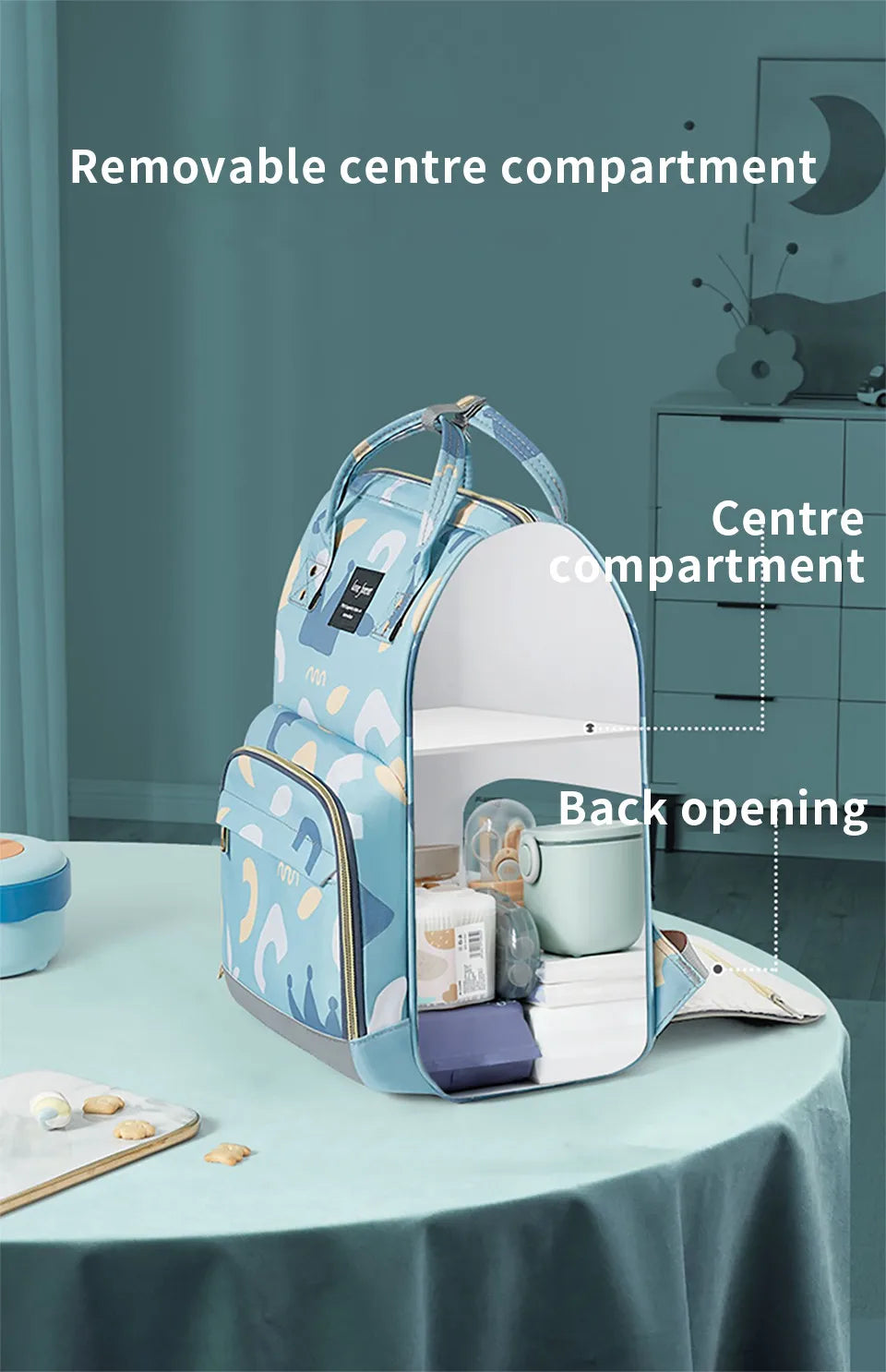 Large-Capacity Diaper Backpack