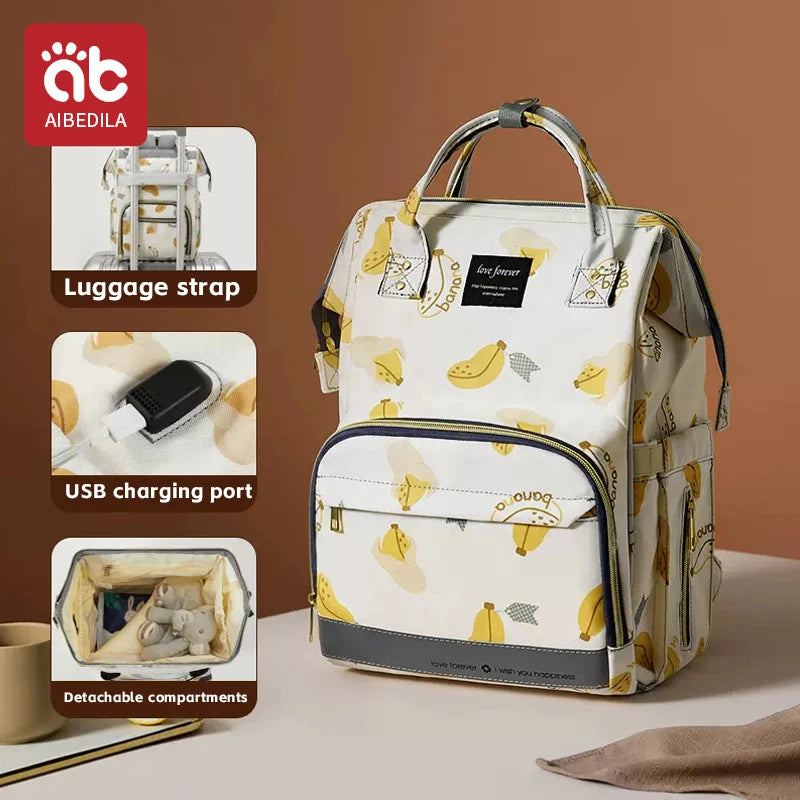 Large-Capacity Diaper Backpack
