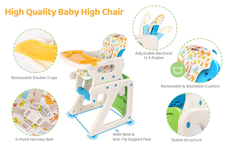 3-in-1 Baby High Chair