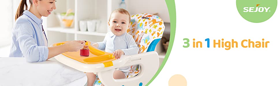 3-in-1 Baby High Chair