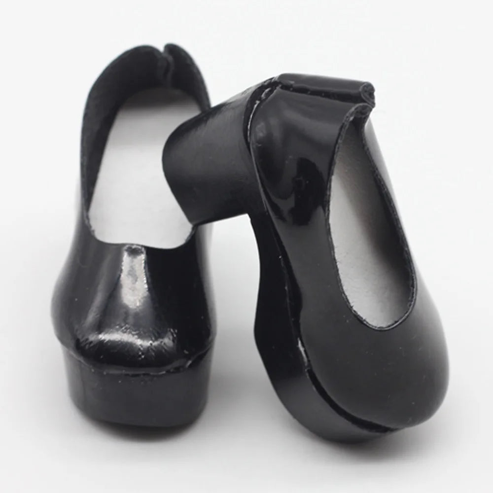 1 Pair 1/4 BJD Pu Leather Doll Shoes for Little 16 Inches Sharon Doll Clothing Accessories Toys 6.3*2.5Cm