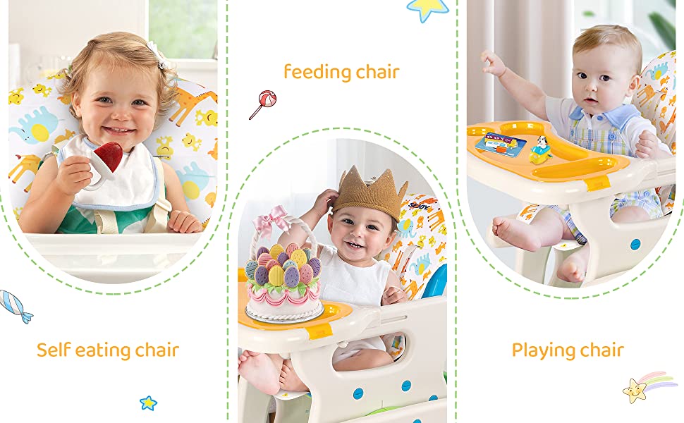 3-in-1 Baby High Chair