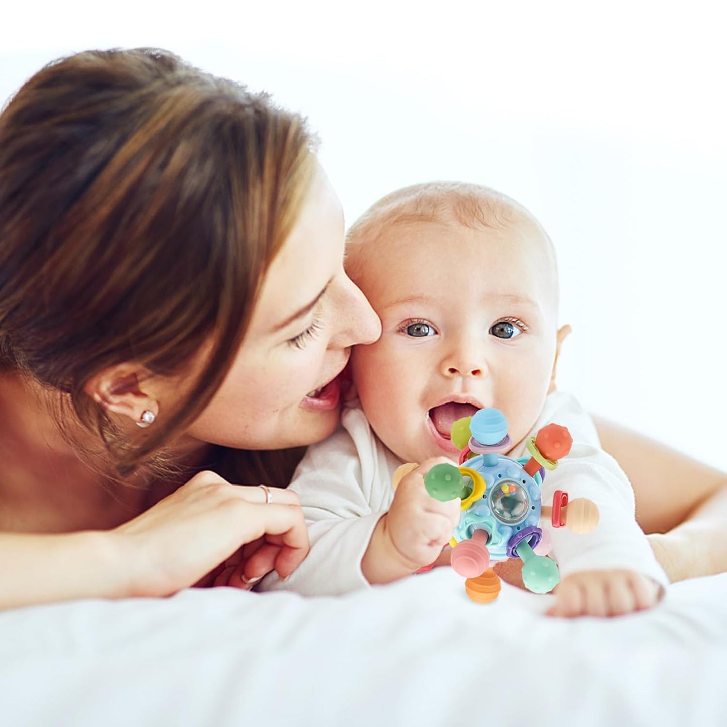 Sensory Teething Toys for Babies 0-18 Months