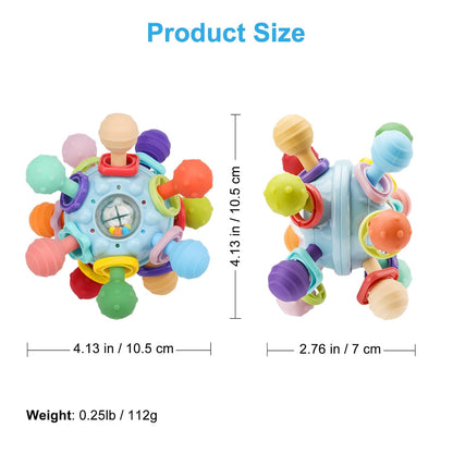 Sensory Teething Toys for Babies 0-18 Months