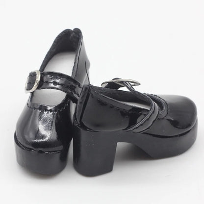 1 Pair 1/4 BJD Pu Leather Doll Shoes for Little 16 Inches Sharon Doll Clothing Accessories Toys 6.3*2.5Cm