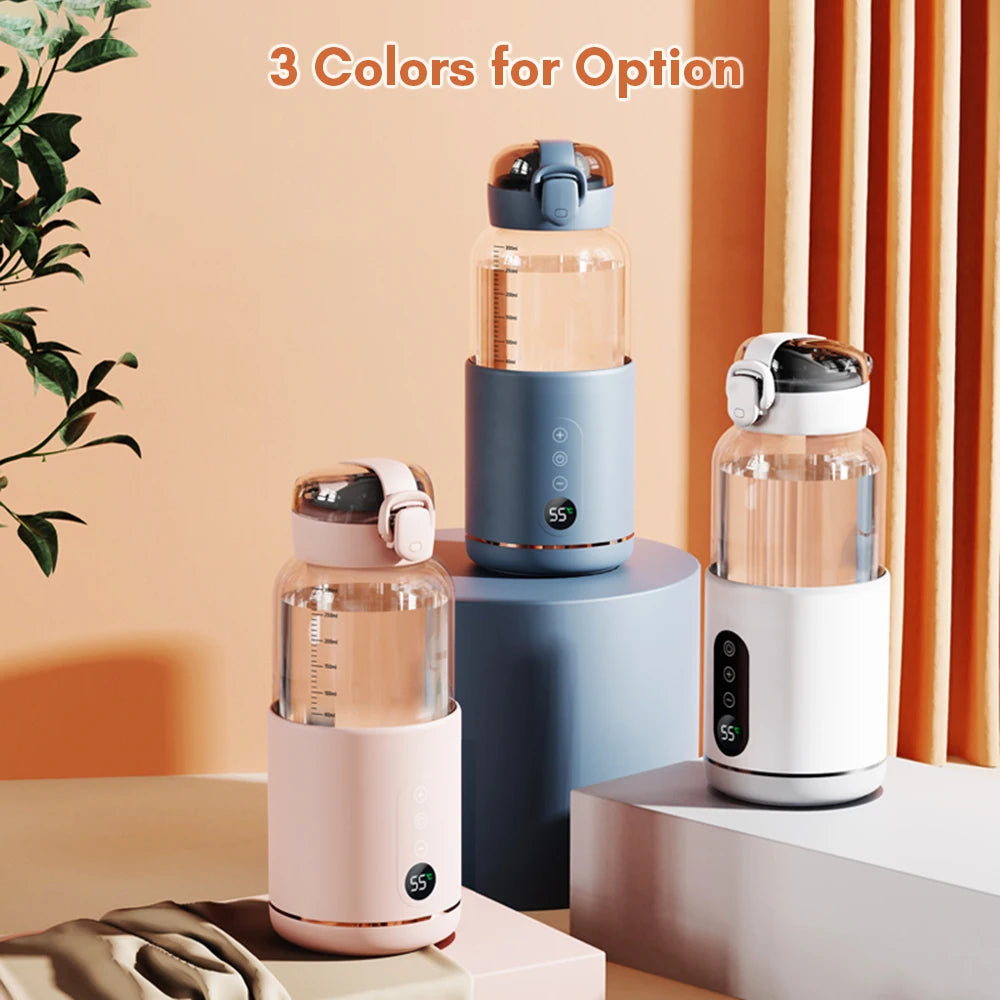 Portable Ultra Fast Bottle Warmer - USB Rechargeable with Control & Display
