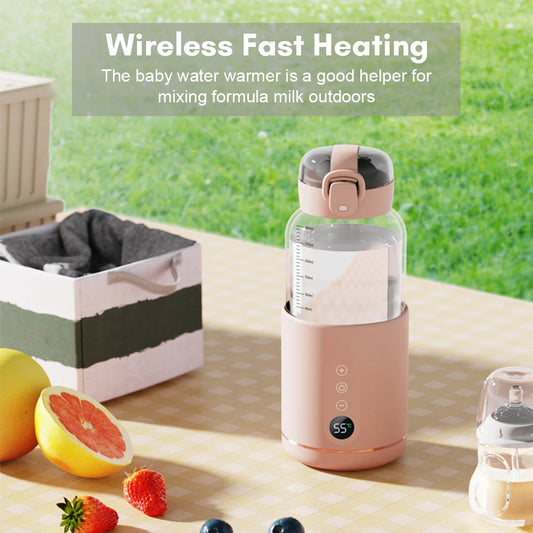 Portable Ultra Fast Bottle Warmer - USB Rechargeable with Control & Display
