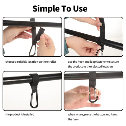 1-10pcs Multi-Purpose Stroller Hooks