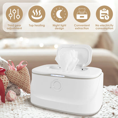 Adjustable Temp Wipe Warmer w/ Nightlight