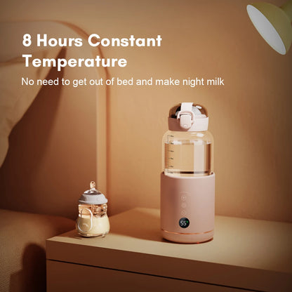 Portable Ultra Fast Bottle Warmer - USB Rechargeable with Control & Display