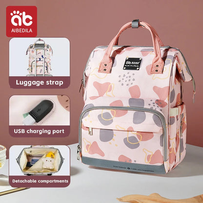 Large-Capacity Diaper Backpack