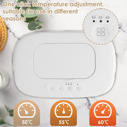 Adjustable Temp Wipe Warmer w/ Nightlight