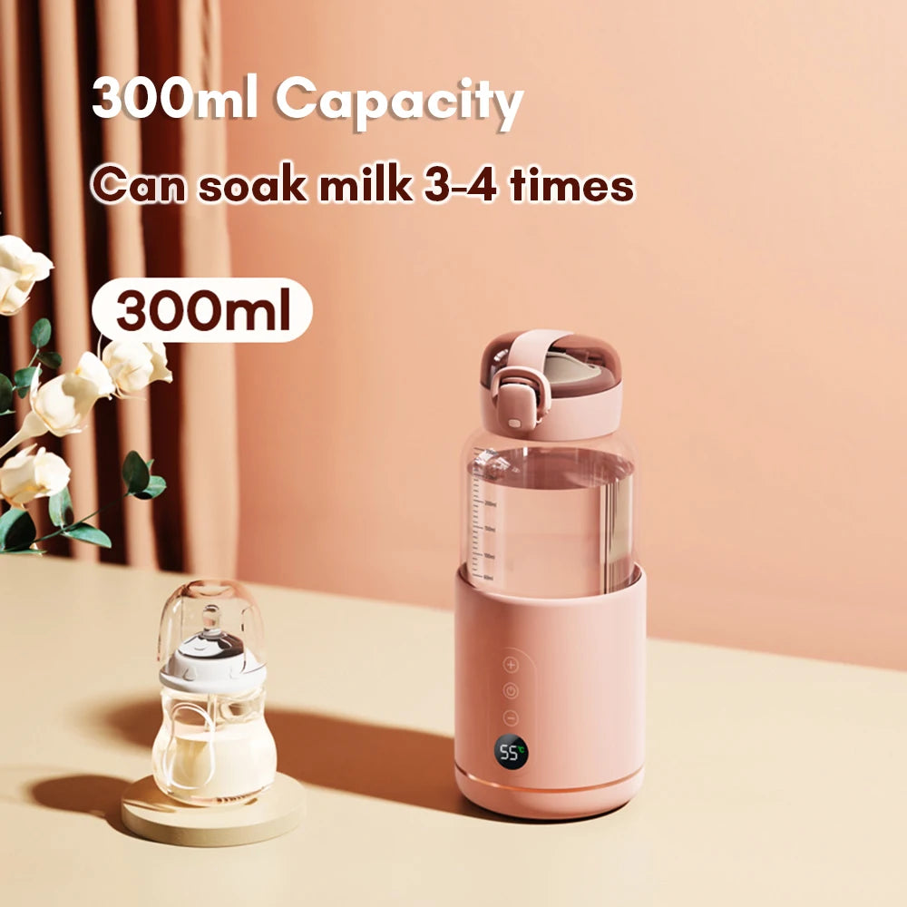 Portable Ultra Fast Bottle Warmer - USB Rechargeable with Control & Display