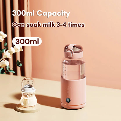 Portable Ultra Fast Bottle Warmer - USB Rechargeable with Control & Display