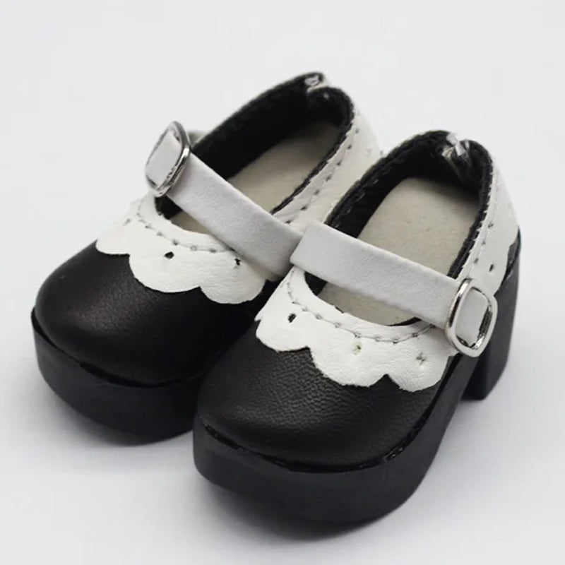 1 Pair 1/4 BJD Pu Leather Doll Shoes for Little 16 Inches Sharon Doll Clothing Accessories Toys 6.3*2.5Cm
